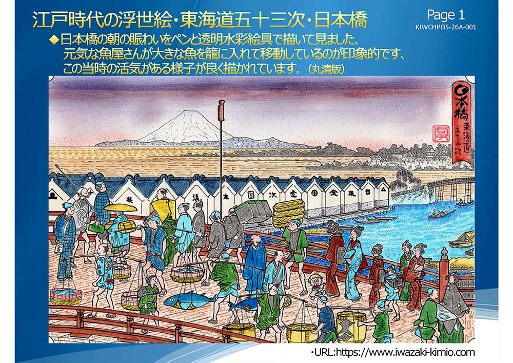 浮世絵と己書(おのれしょ)の作品集